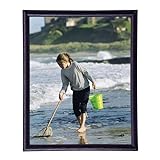 MCS INDUSTRIES 42307 8x10 FASHION BULLNOSE WOOD PICTURE FRAME - BLACK FINISH